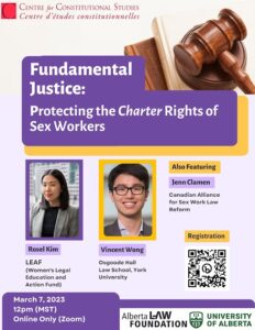 Fundamental Justice Protecting The Charter Rights Of Sex Workers